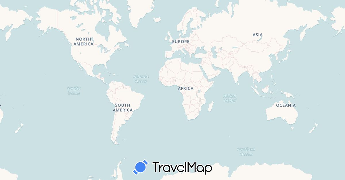 TravelMap itinerary: driving, boat in United Arab Emirates, Australia, Bangladesh, Cyprus, Egypt, Spain, Fiji, France, Gibraltar, Greece, Indonesia, India, Italy, Sri Lanka, Morocco, Monaco, New Zealand, Papua New Guinea, Singapore, Thailand, East Timor, Turkey, United States, Samoa (Africa, Asia, Europe, North America, Oceania)